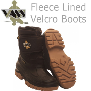 Vass fleece lined boot with quick release velcro outlet strap