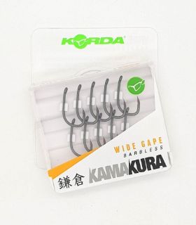 Korda Kamakura Wide Gape - 10 Carp Hooks, Size: 4 