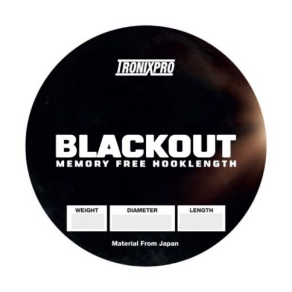 Tronix Pro Blackout Memory Free Hooklength - 20lb 200m