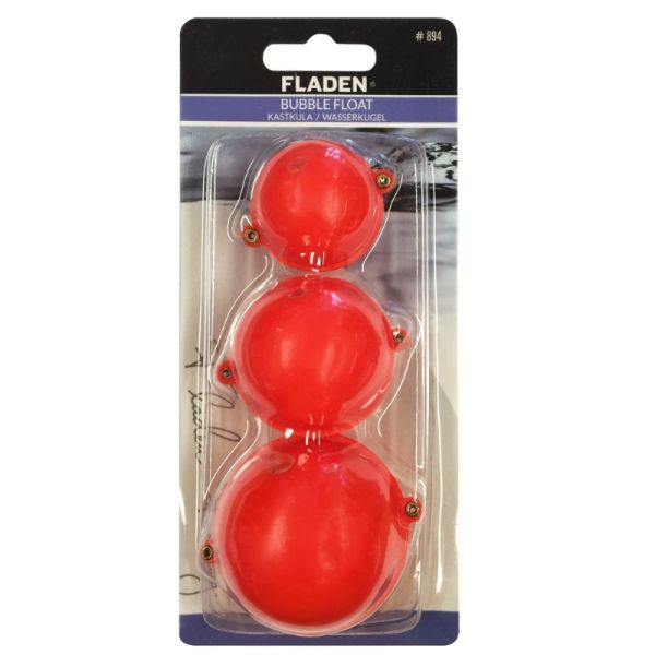 Fladen 3Pk Assorted Bubble Float - Red