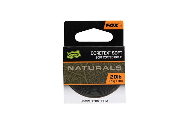 Fox Coretex Soft Coated Braid - 20lb Natural