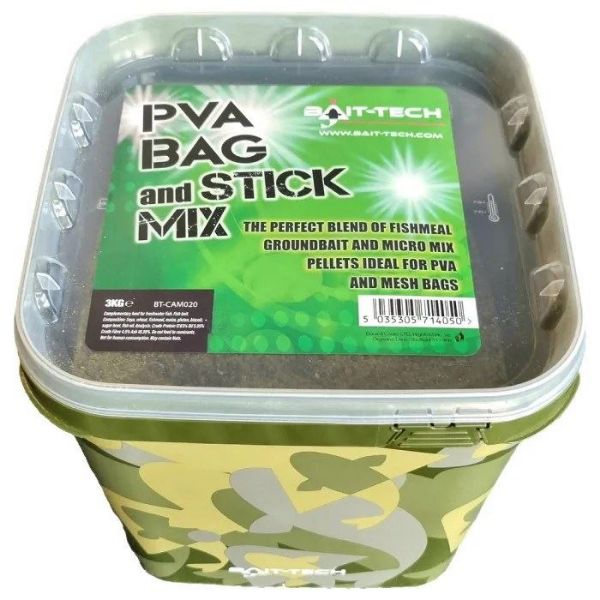 Bait-Tech PVA Bag & Stick Mix - 3Kg Bucket