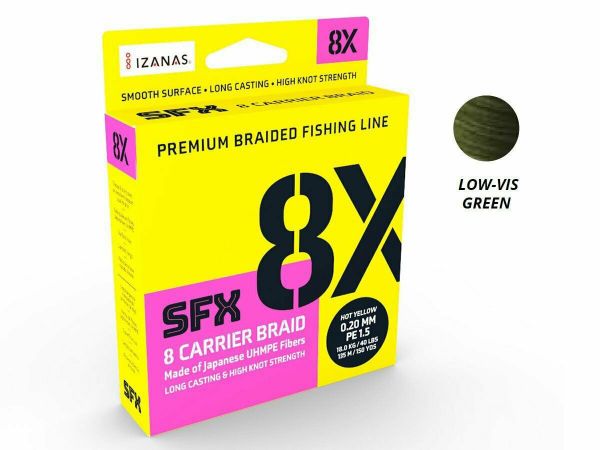 SUFIX SFX 8X GREEN 135M 0.185mm 28.6LB