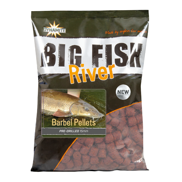 Dynamite Big River Barbel Pellet Pre Drilled - 1.8kg 15mm