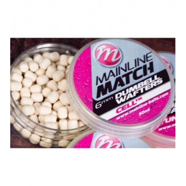 Mainline Match Dumbell Wafters White Cell - 8mm