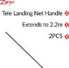 Zwim Tele Landing Net Handle - 2pc 2.2m