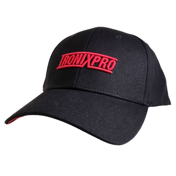 Tronix Classic Baseball Cap - Black And Red