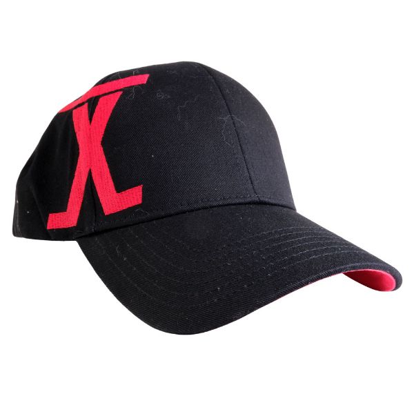 Tronixpro X Logo Baseball Cap - Black And Red