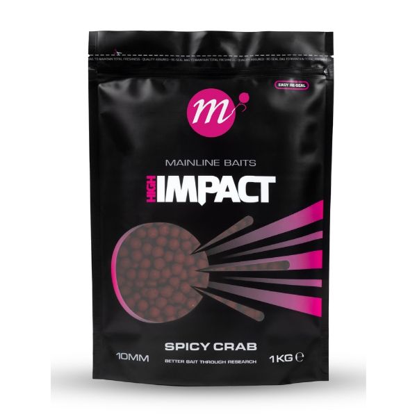 Mainline High Impact Boilie 1kg 10mm - Spicy Crab