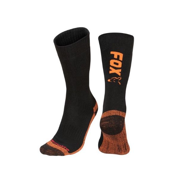 Fox Black and Orange Thermo Socks - Size 6 - 9