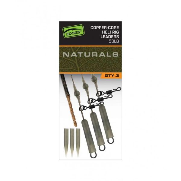 Fox EDGES Naturals Copper Core Heli Leaders - 50lb