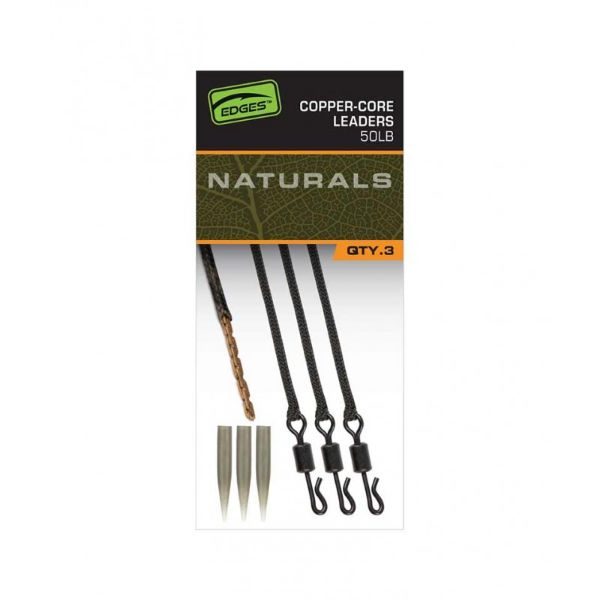 Fox EDGES Naturals Copper Core Leaders - 50lb