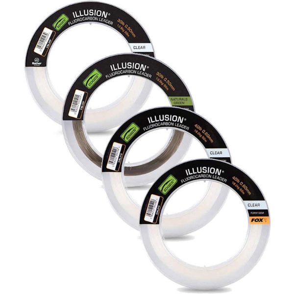 Fox Edges Illusion Fluorocarbon Leaders Clear 50m