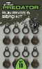 Fox Rage Predator Camo Run Rings & Bead Kit x 10