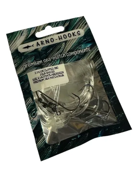 Arno Hooks 3 Hook Clipped - Size 2