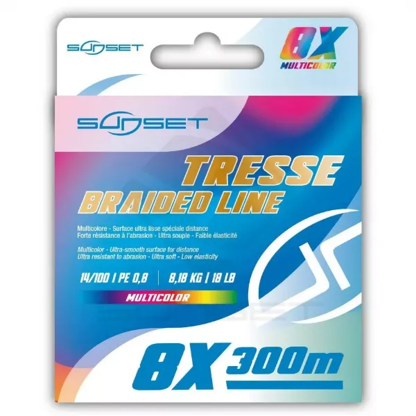 Sunset Tresse Braid Multicolor x8 300m