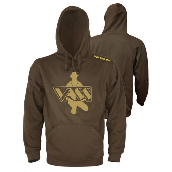 Vass Classic Printed Khaki Hoodies