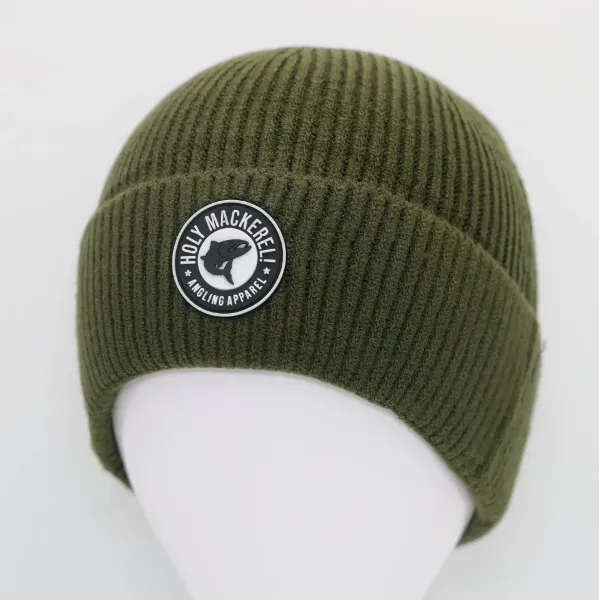 Holy Mackerel Ribbed knit trawler beanie - Green