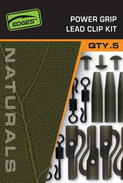 Fox EDGES Naturals Power Grip Lead Clip Kit